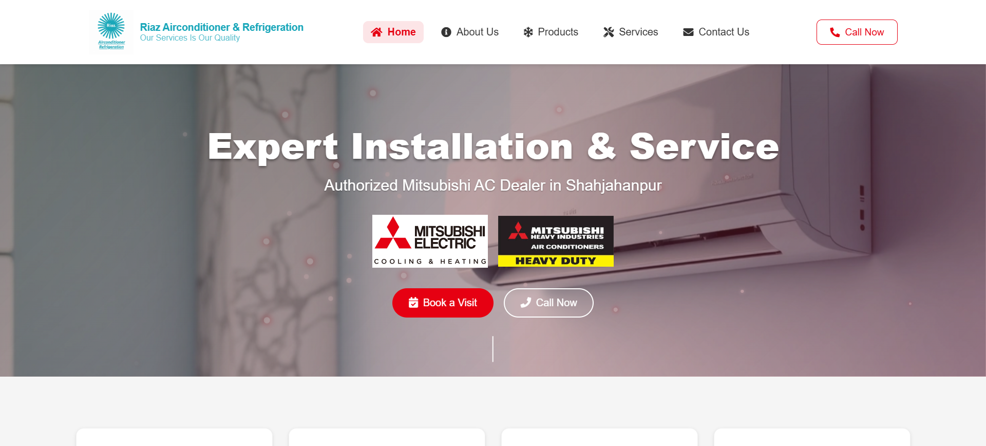 AC Showroom Website Preview